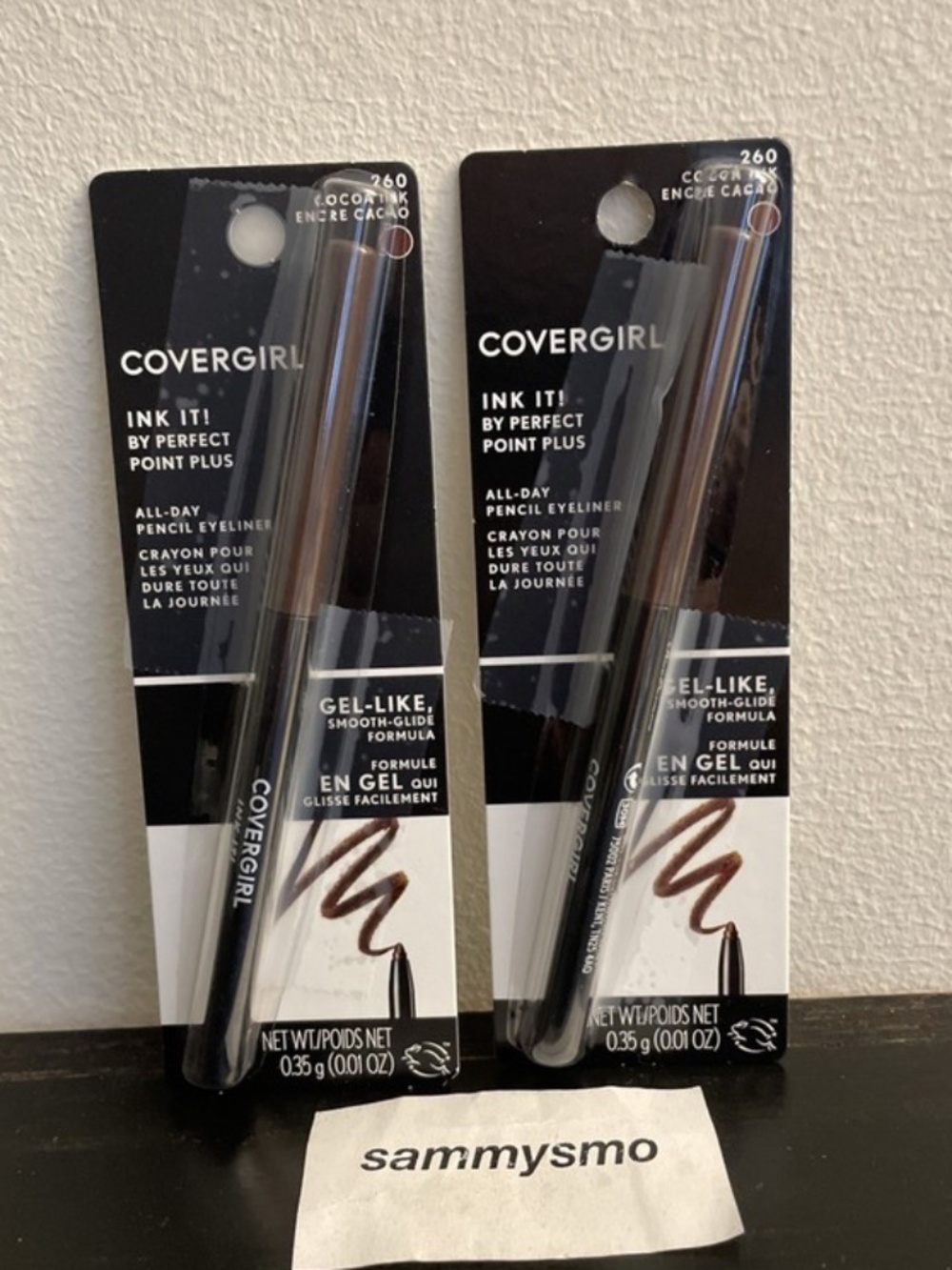 Covergirl Ink It All-Day Pencil Eyeliner # 260 Cocoa Ink x2